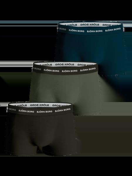 Björn Borg Cotton Stretch Trunk 3-pack Grøn, XXL