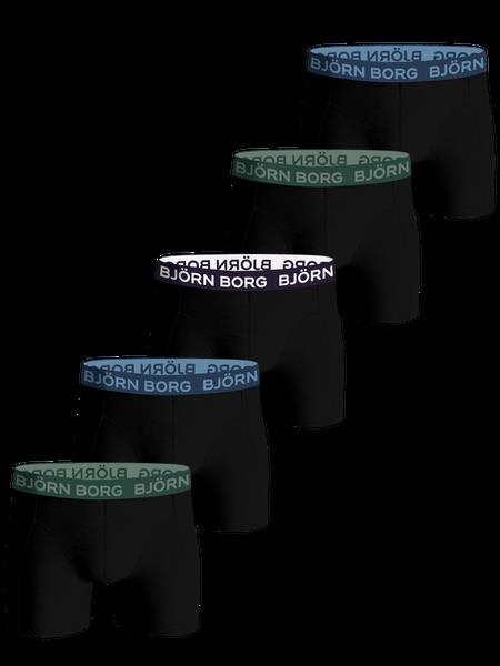 Björn Borg Cotton Stretch Boxer 5-pack Sort, M