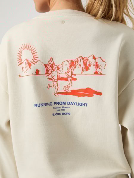 Björn Borg Borg Boyfriend Sweatshirt Hvid, S
