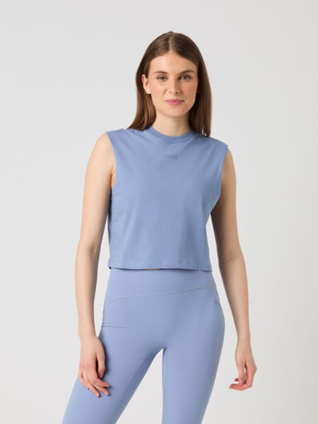 Björn Borg Borg Cropped Tank Top Blå, S