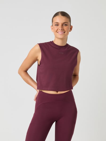 Björn Borg Borg Cropped Tank Top Rød, S