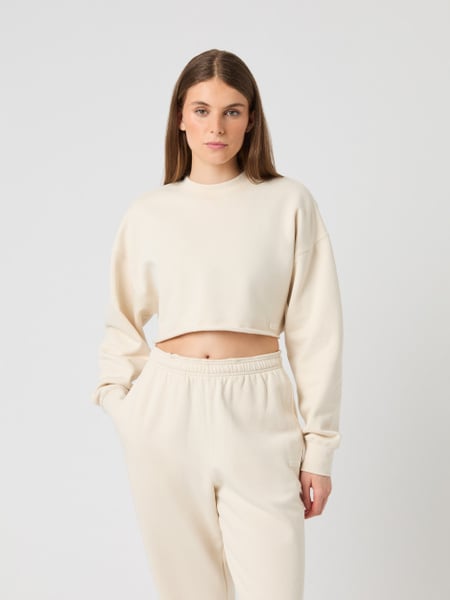 Björn Borg Studio Oversized Cropped Sweatshirt Hvid, XL