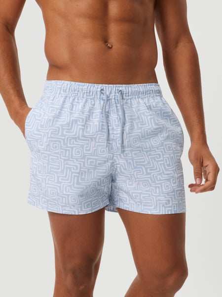 Björn Borg Borg Print Swim Shorts Blå, M