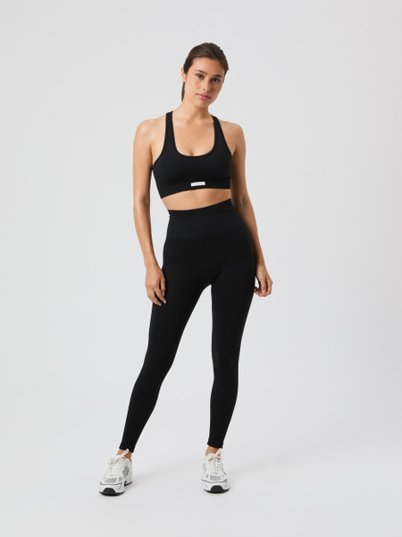 Björn Borg Studio Seamless Ribbed Tights Sort, XS