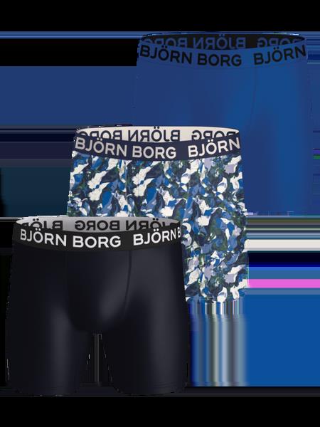 Björn Borg Sports Microfiber Boxers 3-pack Blå, L