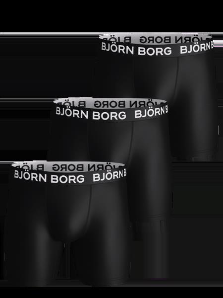 Björn Borg Sports Microfiber Boxers 3-pack Sort, L