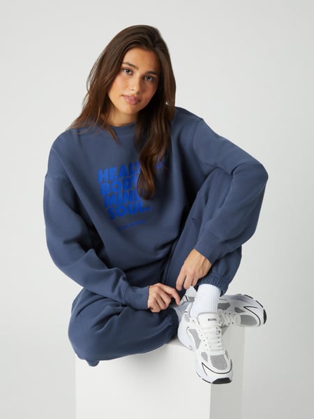 Björn Borg Studio Oversized Crew Blå, XL