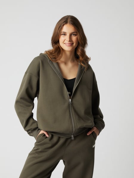 Björn Borg Studio Oversized Zip Hoodie Brun, XL