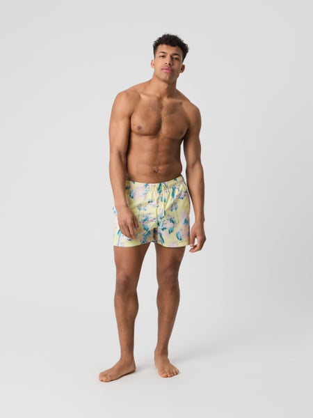 Björn Borg Borg Print Swim Shorts Gul, XL