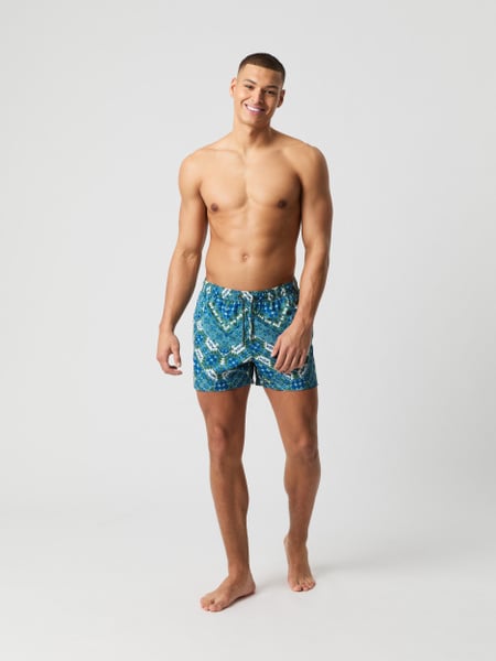 Björn Borg Borg Print Swim Shorts Blå, S