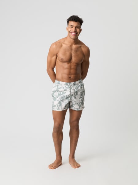 Björn Borg Borg Print Swim Shorts Grøn, XL