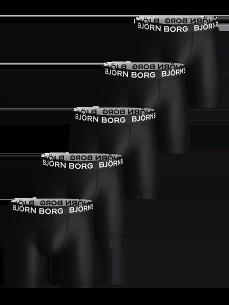 Björn Borg Sports Microfiber Boxers 5-pack Sort, XXL