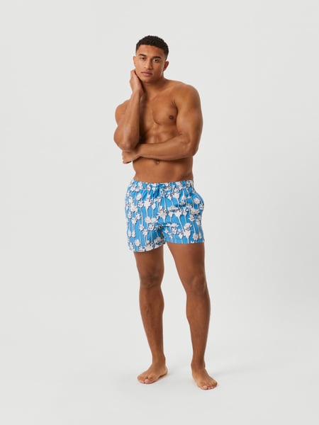 Björn Borg Borg Print Swim Shorts Blå, M