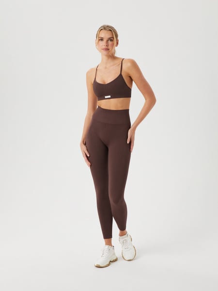 Björn Borg Studio Seamless Rib Tights Brun, XL