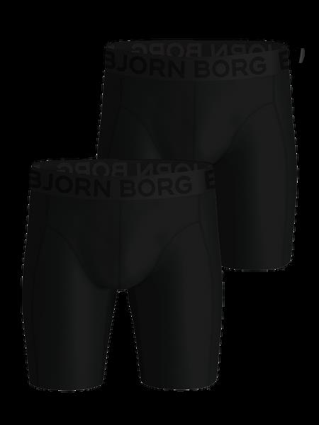 Björn Borg Sports Lightweight Long Leg Boxers 2-pack Sort, M