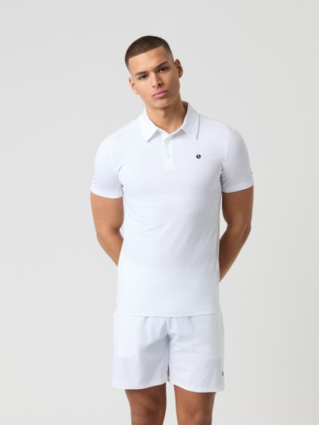 Björn Borg Ace Mesh Panel Polo Shirt Hvid, XL