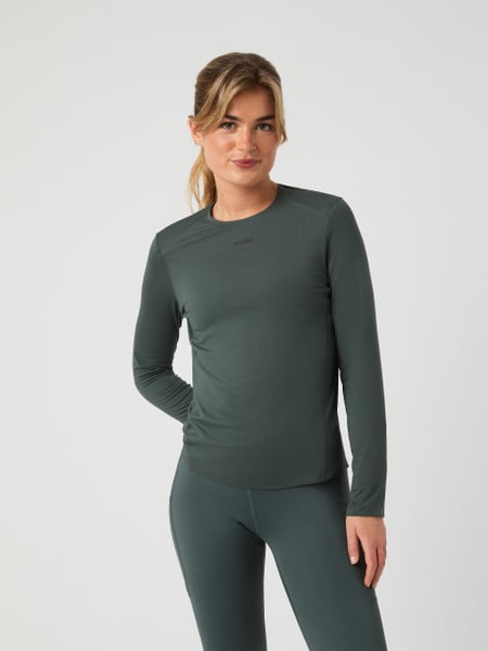Björn Borg Borg Running Feather Long Sleeve T-shirt Grøn, XS