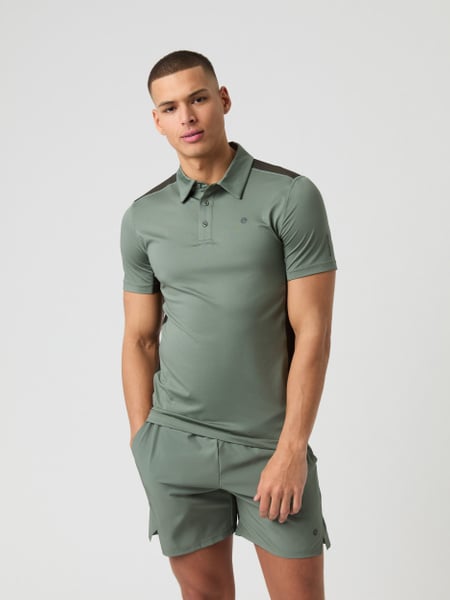 Björn Borg Ace Mesh Panel Polo Shirt Grøn, XL