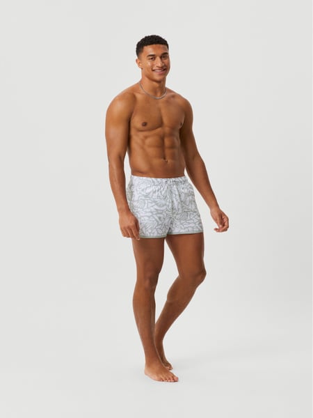 Björn Borg Borg Retro Print Swim Shorts Grå, M
