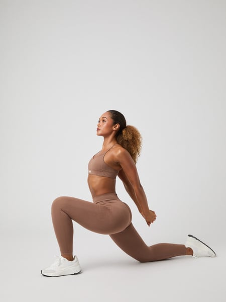 Björn Borg Studio Seamless Ribbed Tights Brun, XS