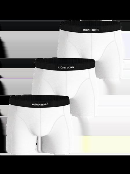 Björn Borg Organic Cotton Stretch Boxers 3-pack Hvid, XXL