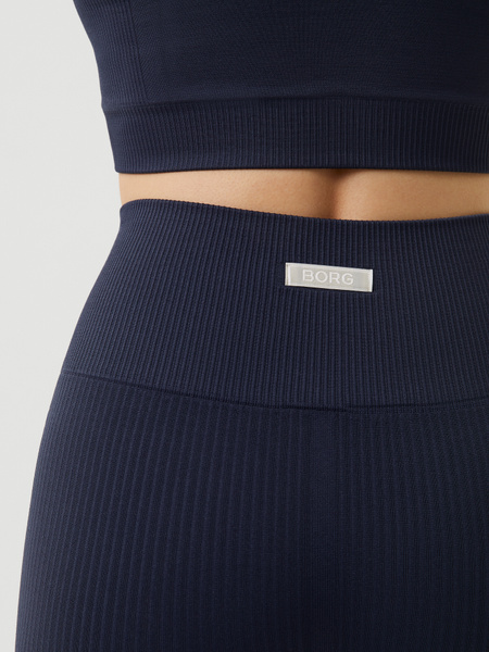 Björn Borg Studio Seamless Rib Tights Marineblå, S