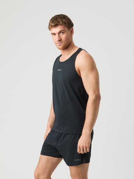 Björn Borg Borg Running Perforated Tank Sort, XXL