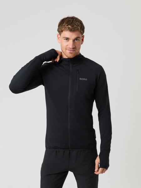 Björn Borg Borg Running Mid Layer Hood Sort, S