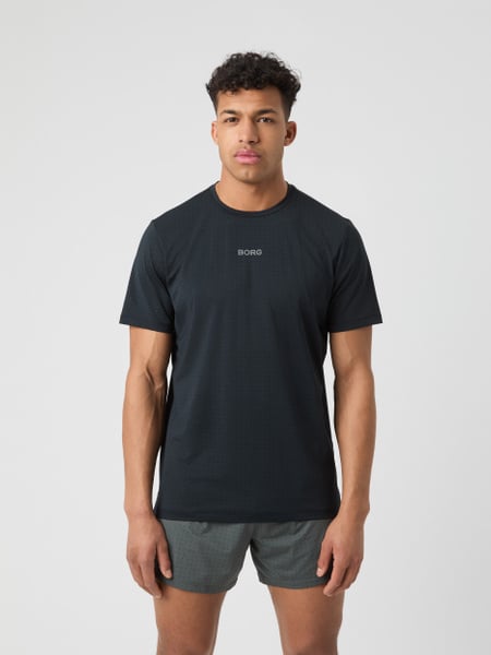 Björn Borg Borg Running Perforated T-shirt Sort, XL