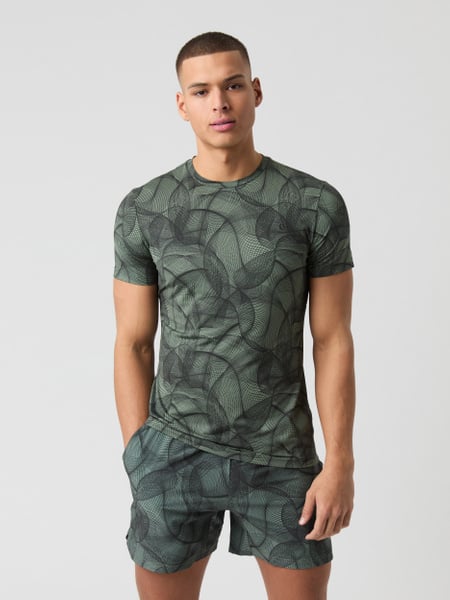 Björn Borg Ace Printed T-shirt Grøn, M