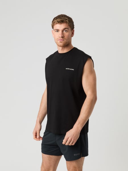 Björn Borg Borg Gym Sleeveless T-shirt Sort, M