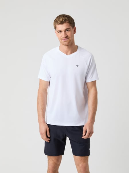 Björn Borg Ace V-neck T-shirt Hvid, S