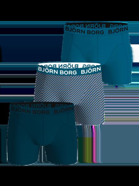 Björn Borg Cotton Stretch Boxers 3-pack Blå, XXL