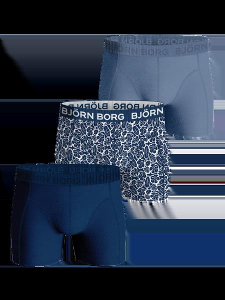 Björn Borg Cotton Stretch Boxers 3-pack Blå, XL
