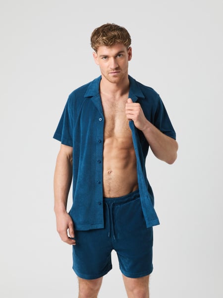 Björn Borg Borg Toweling Pool Shirt Blå, M
