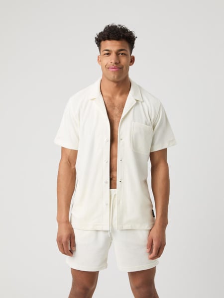 Björn Borg Borg Toweling Pool Shirt Hvid, S