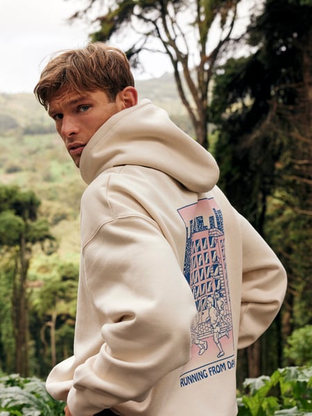 Björn Borg Borg Oversized Hoodie Hvid, L
