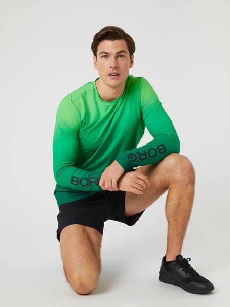Björn Borg Borg Long Sleeve Print T-shirt Grøn, M