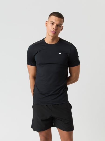 Björn Borg Ace Mesh Panel T-shirt Sort, S