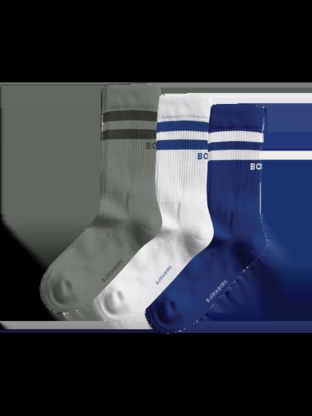 Björn Borg Core Crew Socks 3-pack Hvid, 41-45