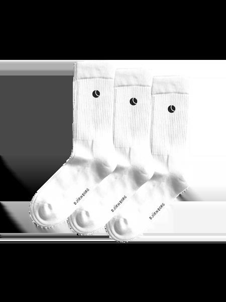 Björn Borg Core Crew Socks 3-pack Hvid, 36-40