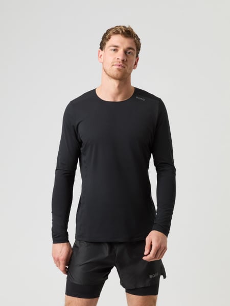 Björn Borg Borg Running Feather Long Sleeve T-shirt Sort, S
