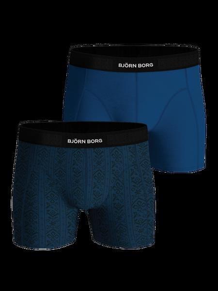 Björn Borg Premium Cotton Stretch Boxer 2-pack Blå, S