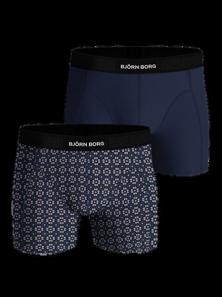 Björn Borg Premium Cotton Stretch Boxer 2-pack Marineblå, S