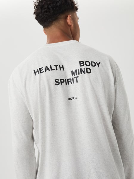 Björn Borg Borg Gym Long Sleeve T-shirt Grå, S
