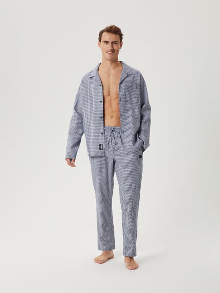 Björn Borg Core Flannel Pyjama Pants Blå, XS