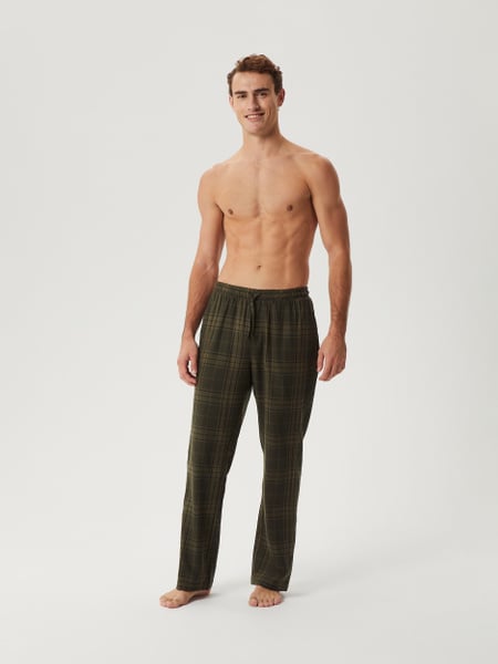 Björn Borg Core Soft Flannel Pyjama Pants Grøn, S