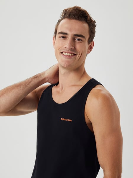 Björn Borg Borg Gym Rib Tank Sort, M
