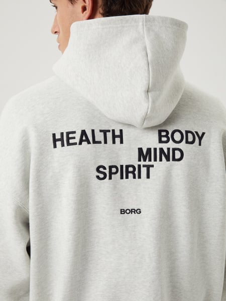 Björn Borg Borg Oversized Zip Hoodie Grå, S