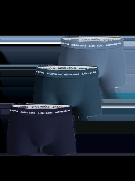 Björn Borg Cotton Stretch Trunk 3-pack Blå, S